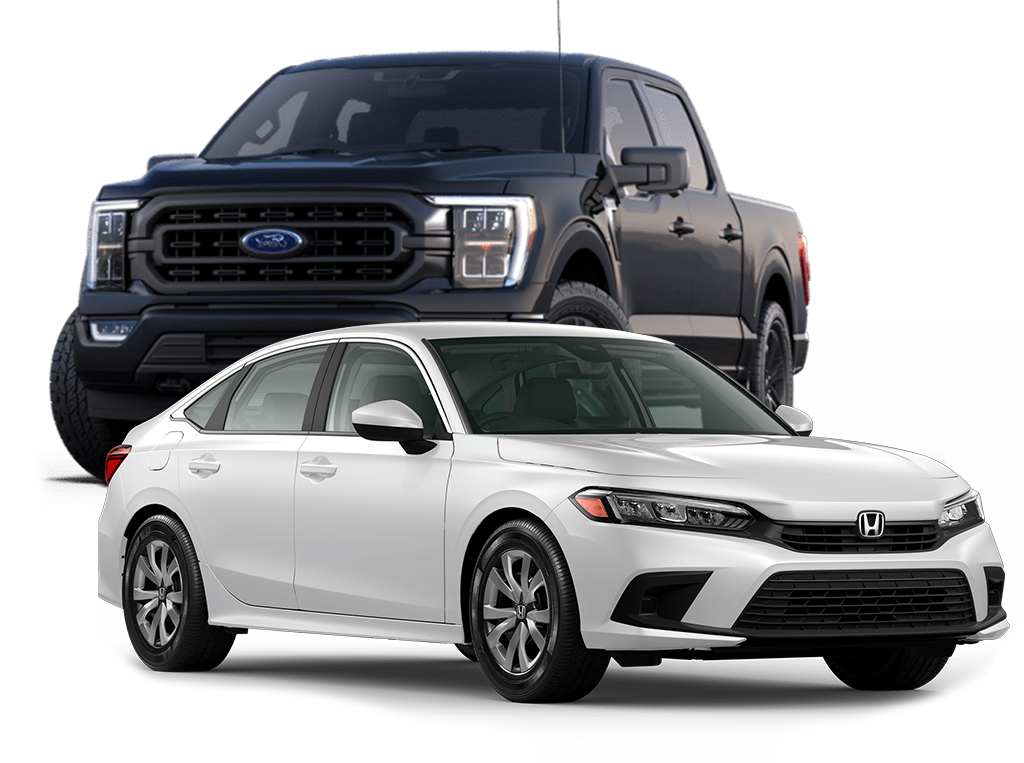 Truck and Sedan